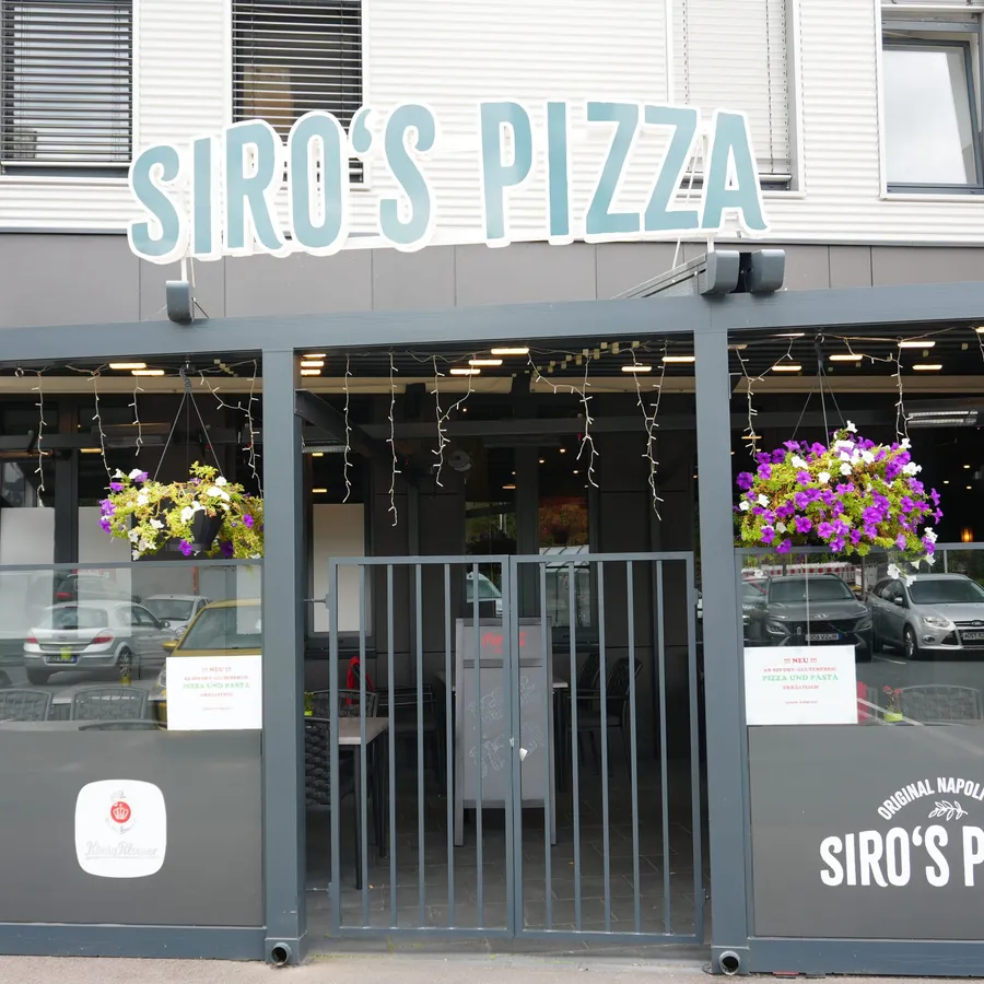 Zentraler Eingang von Siro’s Pizza an der Vahrenwalder Straße